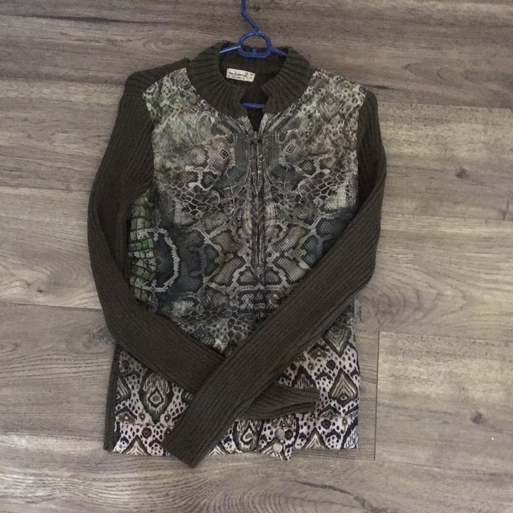 One World Snakeskin Sweater